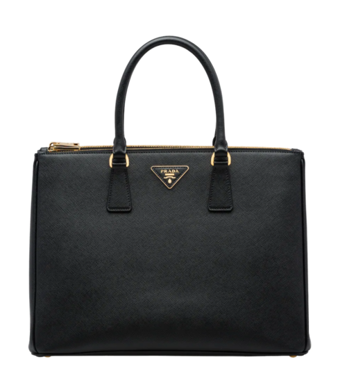 Prada Galleria Saffiano Large Bag in Black Leather — UFO No More