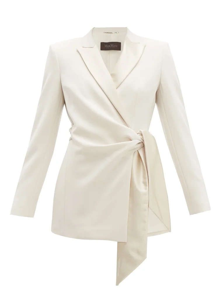 ジャケット Max Mara Ivory duchesse Avoriaz blazer (2411041151600 001) 数量限定・在庫限り・早い者勝ち！】 マックスマーラ / Max Mara