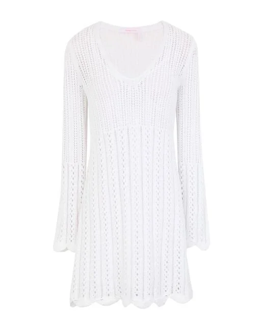 See by Chloé Mesh Knit Dress in White