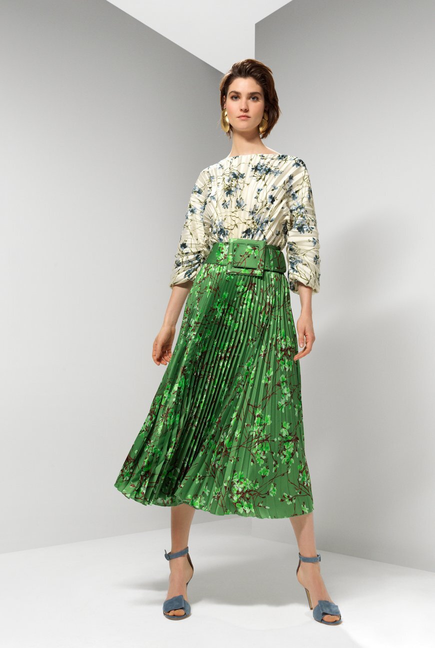 Natan Couture Gabin Dress in Green Floral — UFO No More