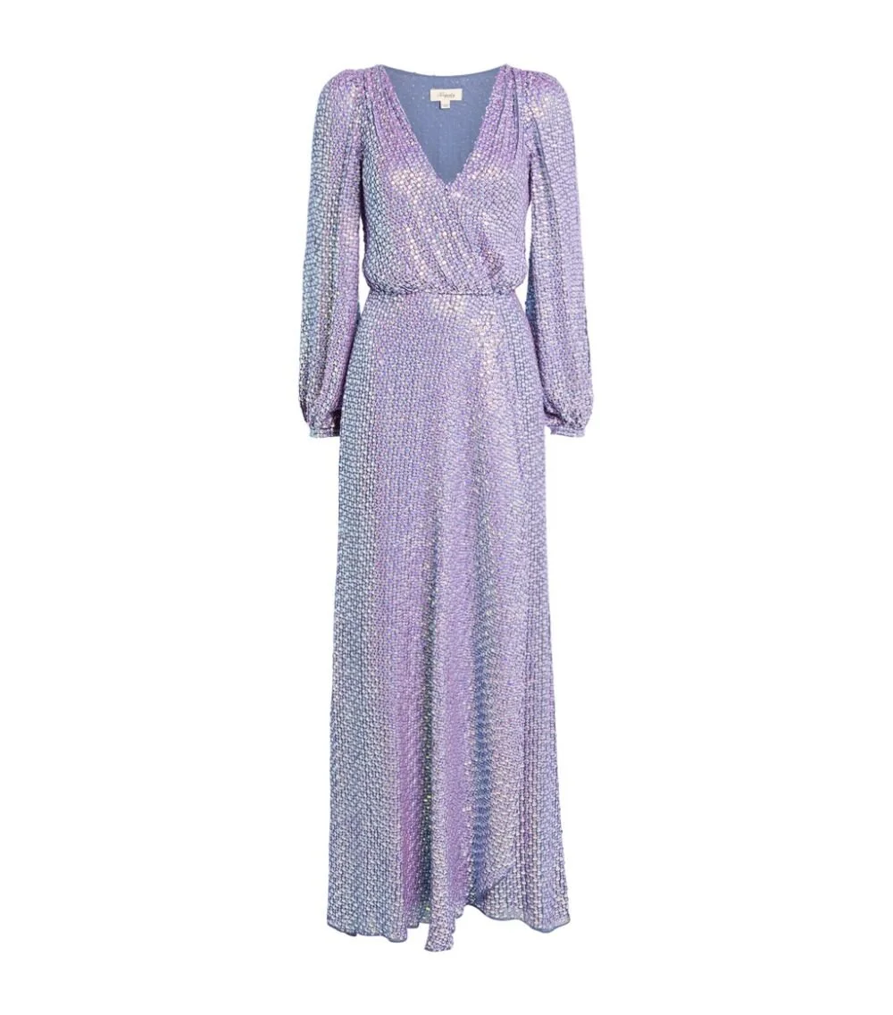 Temperley London Sequinned Billie Wrap Dress