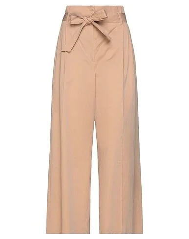 Natan Belted Cropped Trousers in Beige