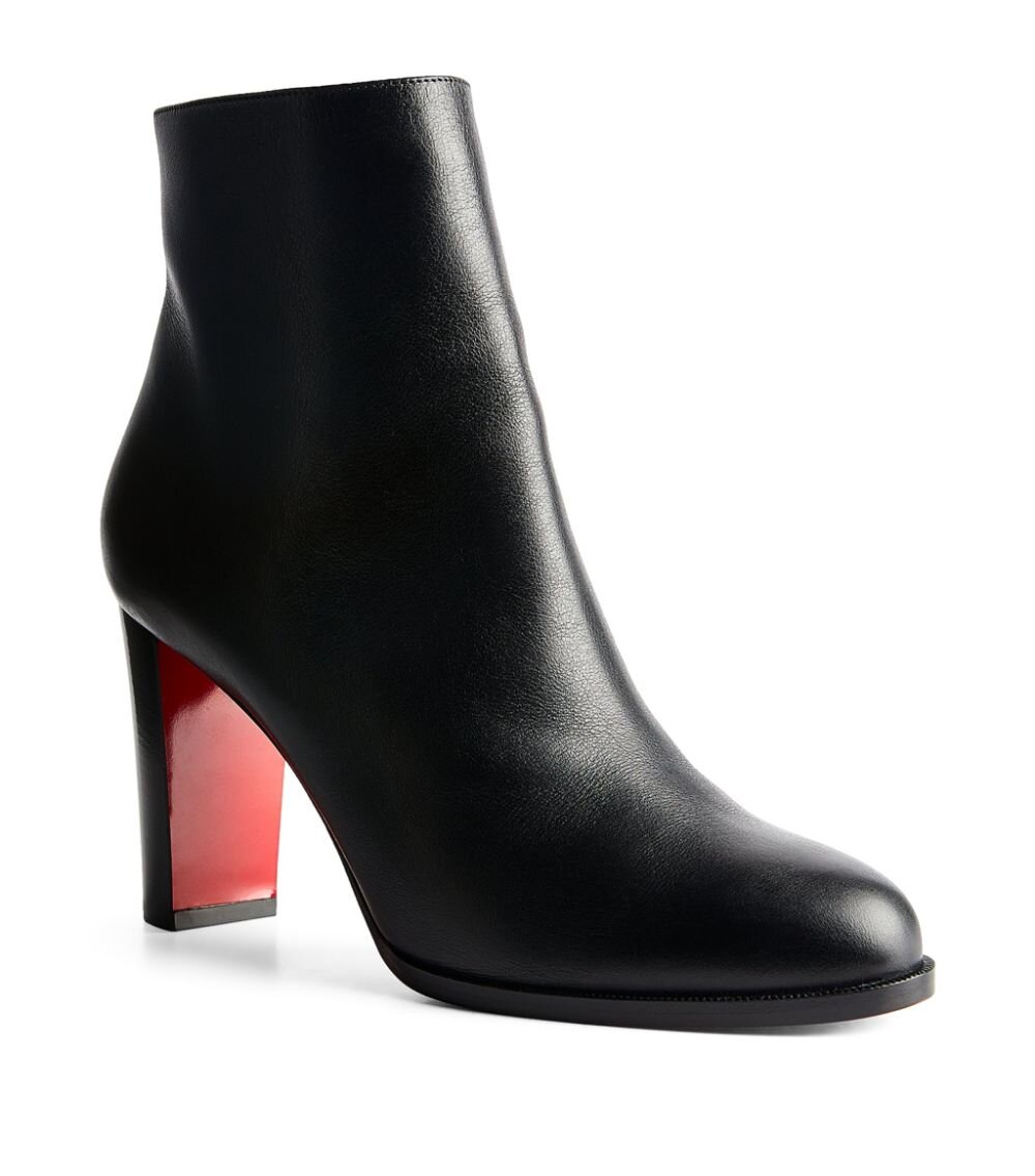 Monument opnåelige lomme Christian Louboutin Adox 85 Ankle Boots in Black Leather — UFO No More