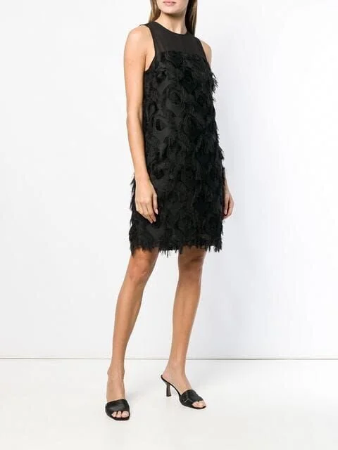 michael kors black dress Hecate Lace Maxi Dress [B]