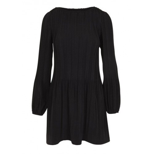 Maje Rockin Pleated Dress in Black UFO No More