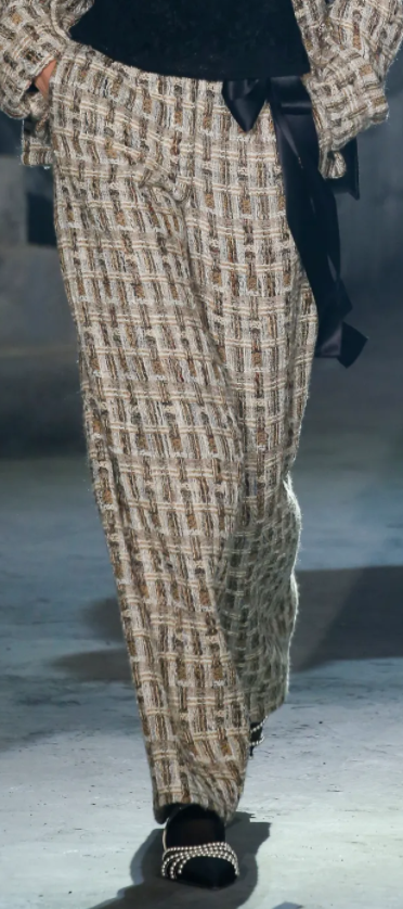 Chanel Tweed Ribbon Trousers