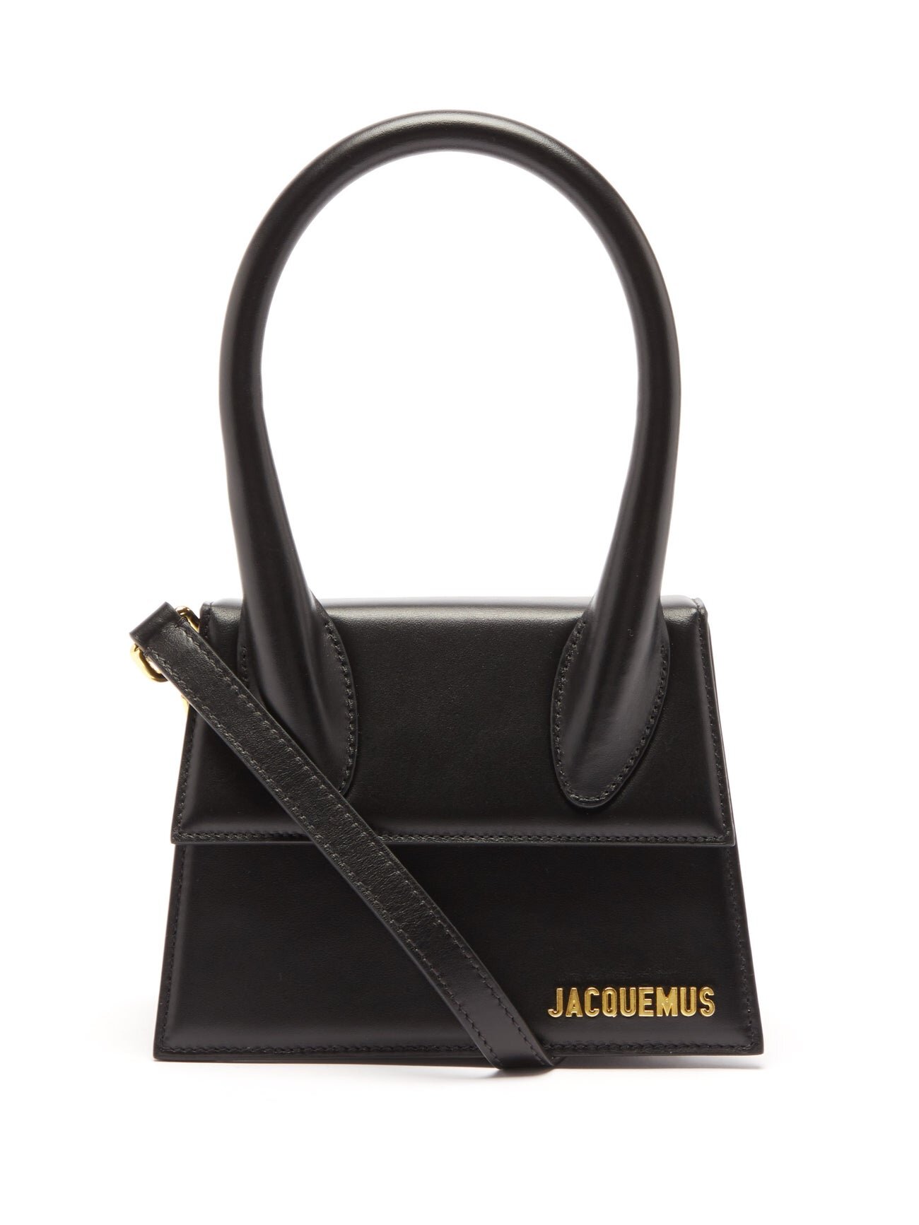 Jacquemus Chiquito Medium Bag in Black Leather — UFO No More