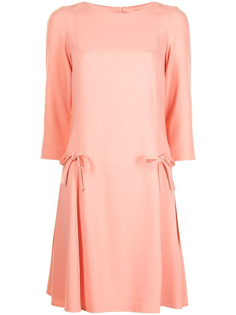 Paule Ka Bow-Detail Dress in Coral