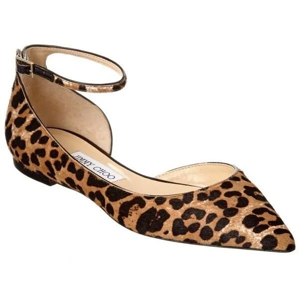 Jimmy Choo Lucy Ankle-Strap Flat