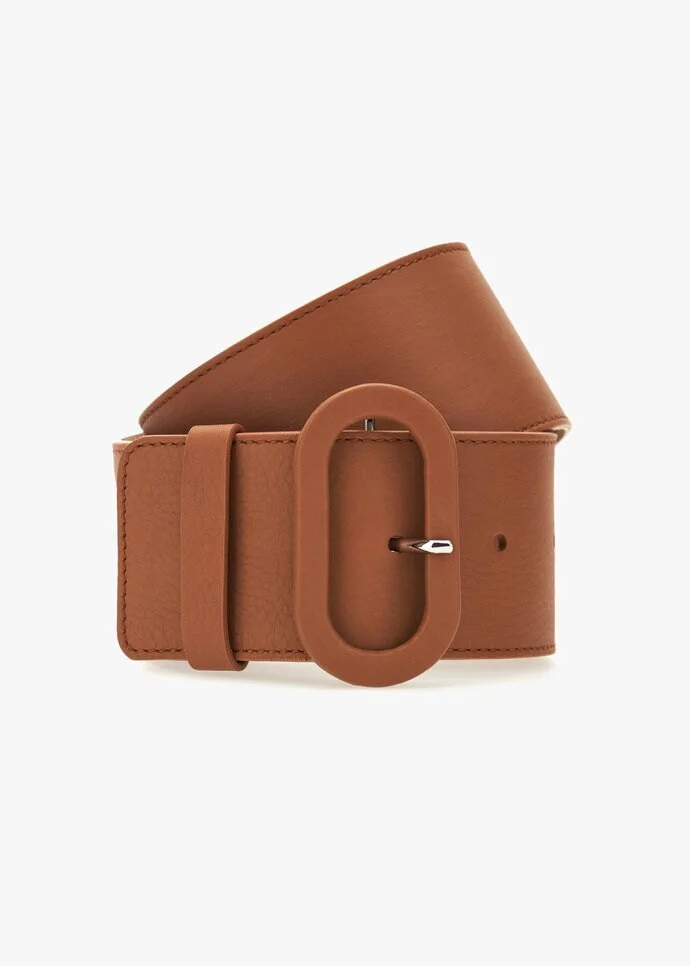 Loro Piana Eyelet Belt in Red Pear