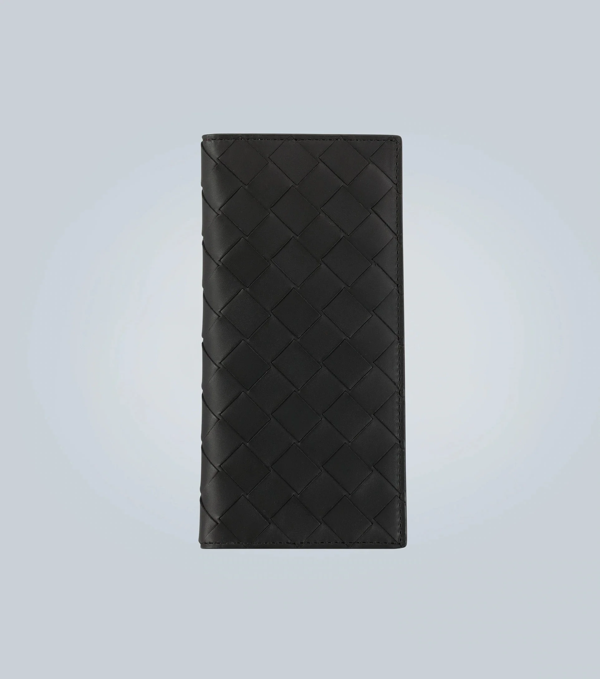 Bottega Veneta Long Leather Wallet in Black
