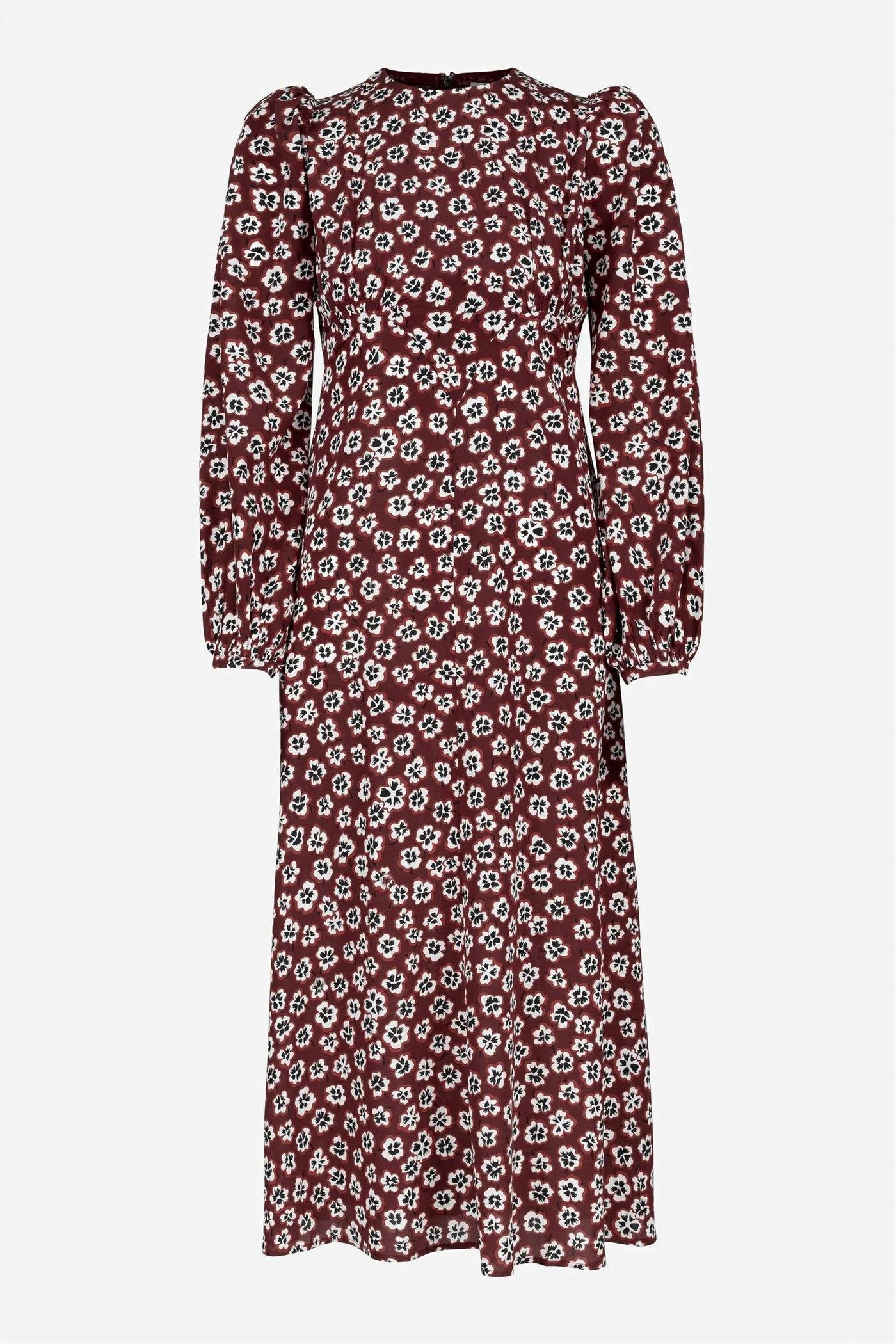 Pia Tjelta Addison Midi Dress in Fleur Rouge