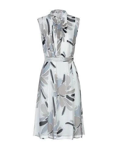 Peserico Floral Sleeveless Shirtdress in White
