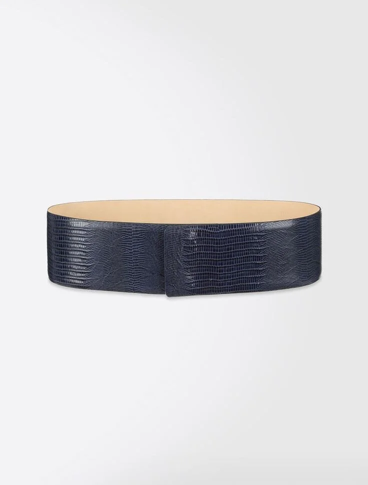 Max Mara Mino Belt in Navy