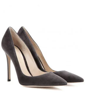 Gianvito Rossi Gianvito 105 Pumps in Dark Grey Suede — UFO No More