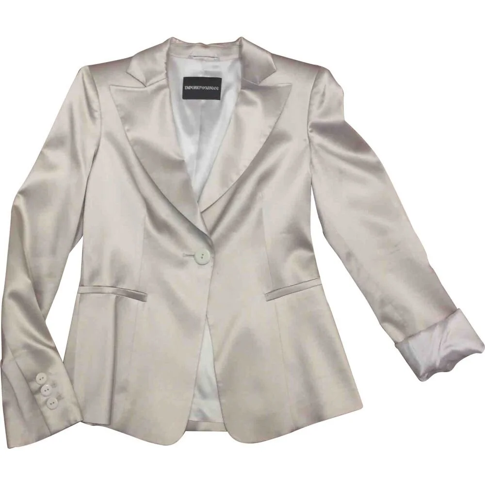 Emporio Armani Metallic Silk Blazer