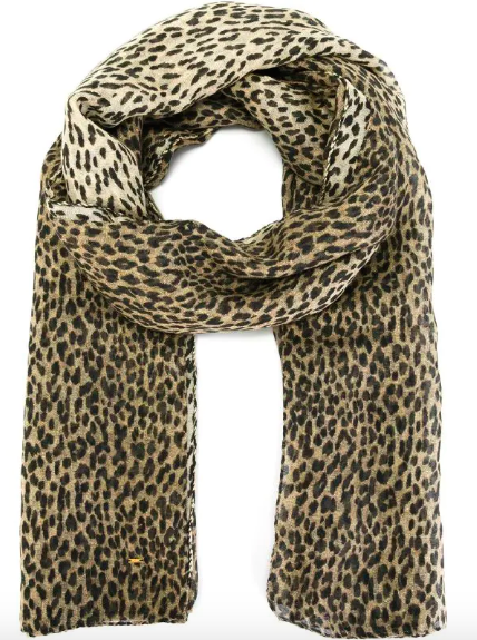 Saint Laurent Leopard Print Scarf — UFO No More