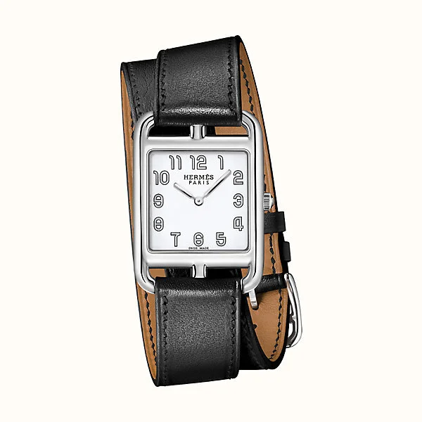 Hermes Cape Cod Double Tour Watch in Black