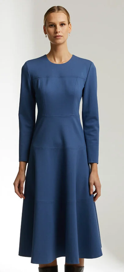 Andiata Minny T Jersey Dress in Mid Blue