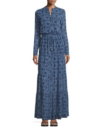 MICHAEL KORS 2 Maxi Dress Blue Floral V Neck Adjustable Straps  eBay