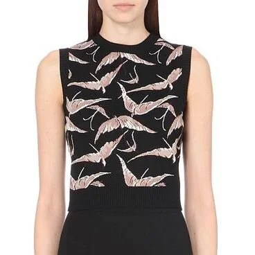 Valentino Bird Intarsia Knitted Top