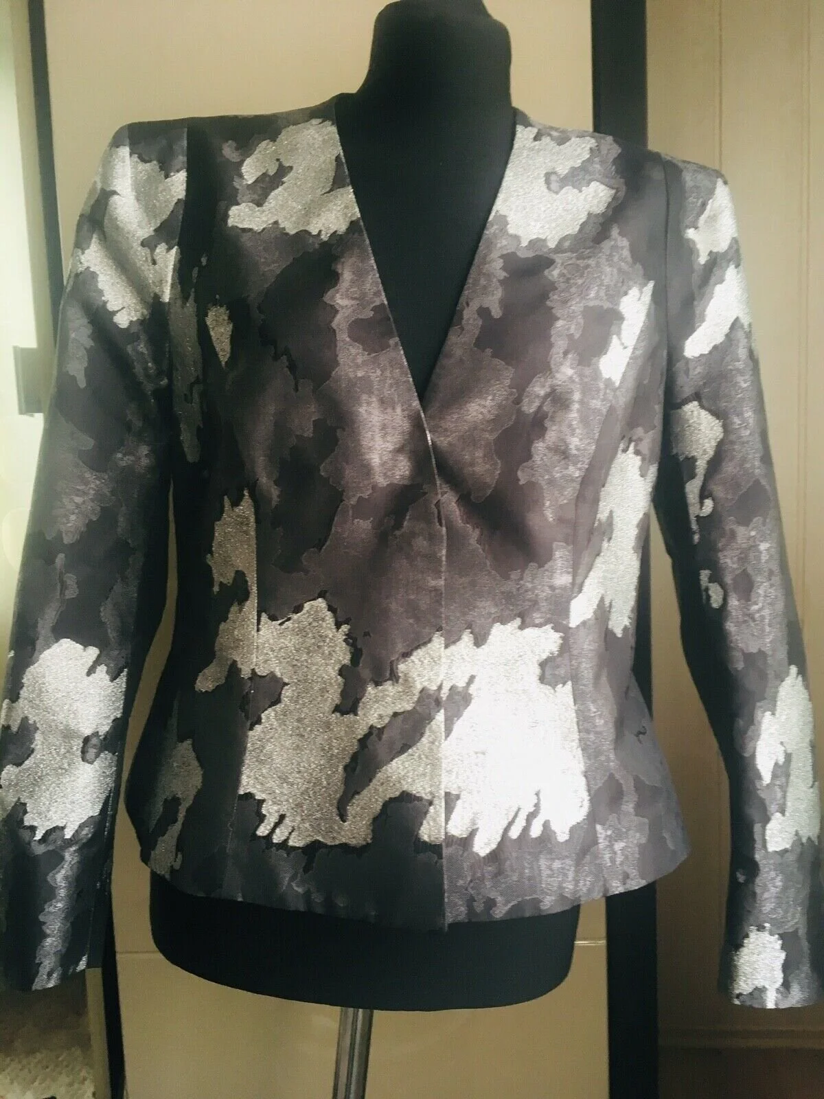 Escada Silver Accents Jacket in Grey