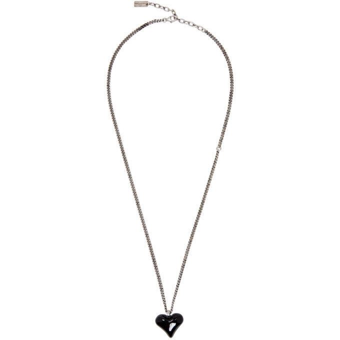 Yves Saint Laurent Rive Gauche Heart Necklace | Foxy Couture Carmel