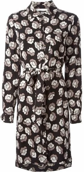 Diane von Furstenberg Ballet Rose Shirt Dress