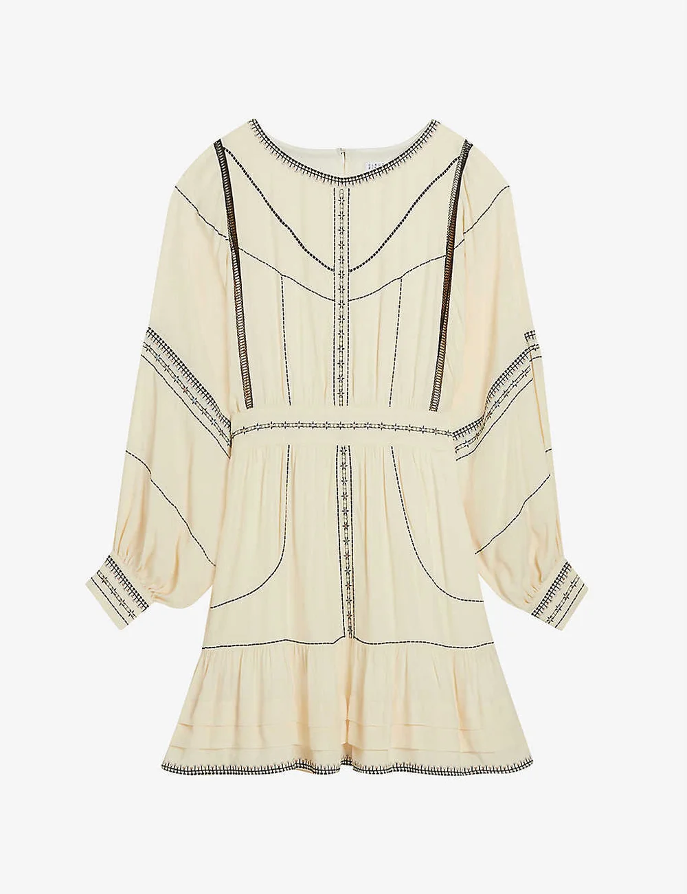 Claudie Pierlot Rayon Embroidered Woven Mini Dress — UFO No More