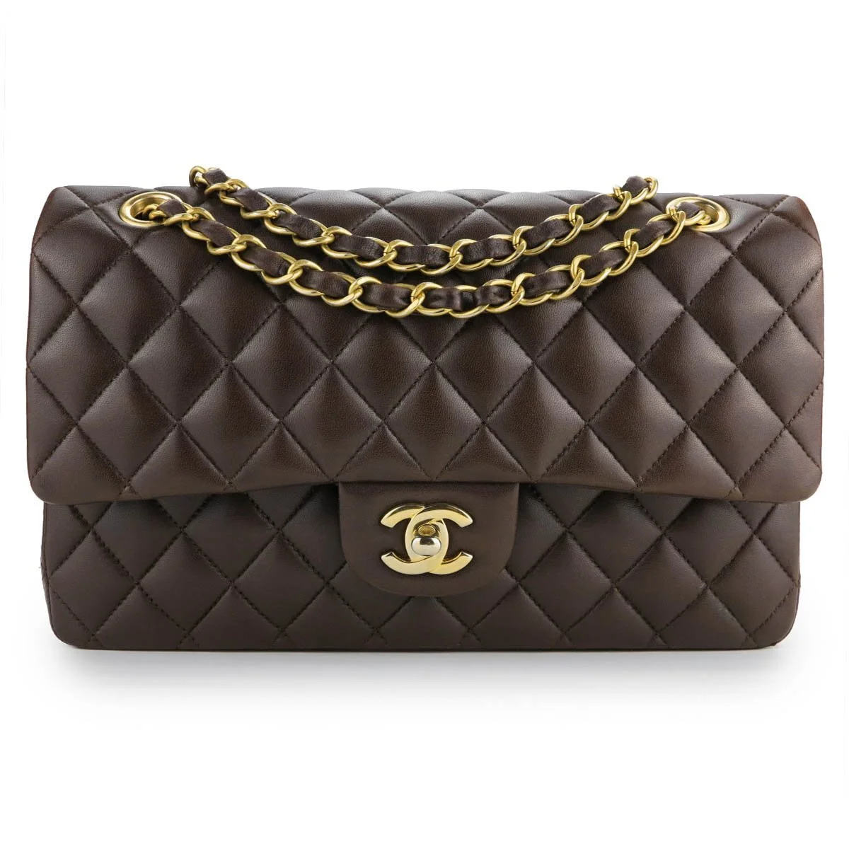 Chanel Classic Jumbo Double Flap Bag in Brown
