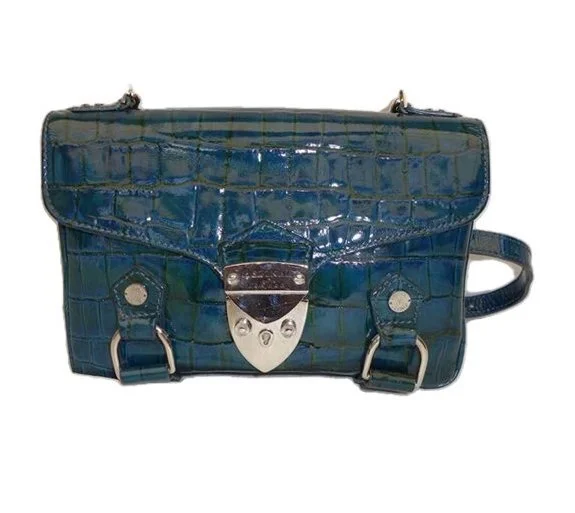 Aspinal of London Crossbody Small Bag in Red Croc Embossed