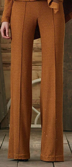 Jan Taminiau Textured Sequin Trousers in Green