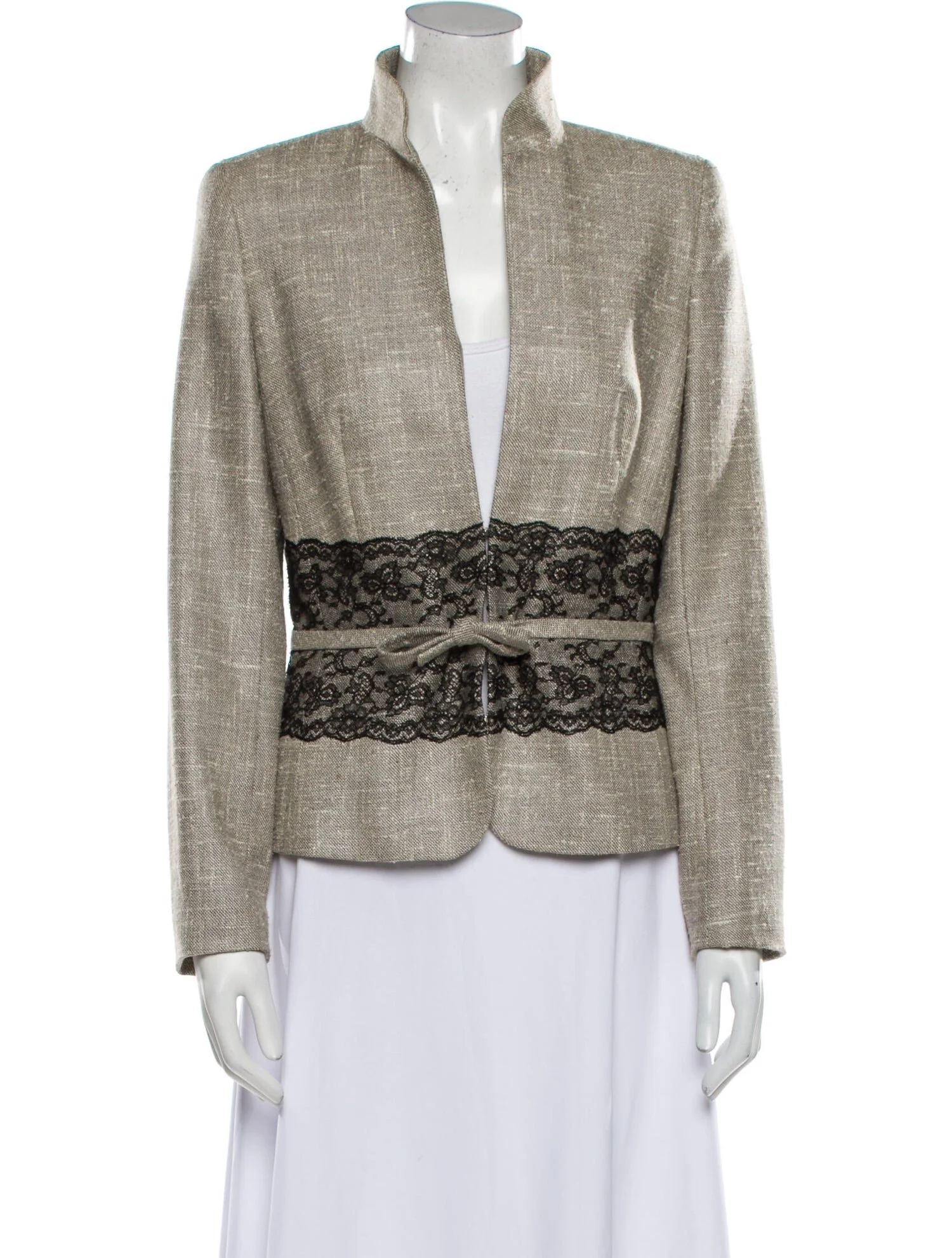 Escada Lace and Tweed Pattern Blazer
