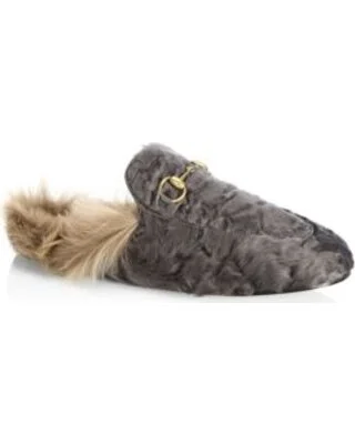 Gucci Princetown Shearling-lined Suede Loafers