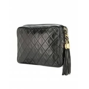 Chanel Vintage Tassel Camera Bag in Black