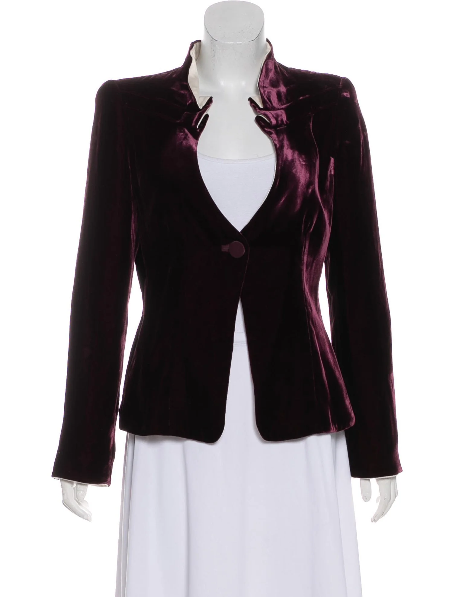 Giorgio Armani Structured Velvet Jacket 