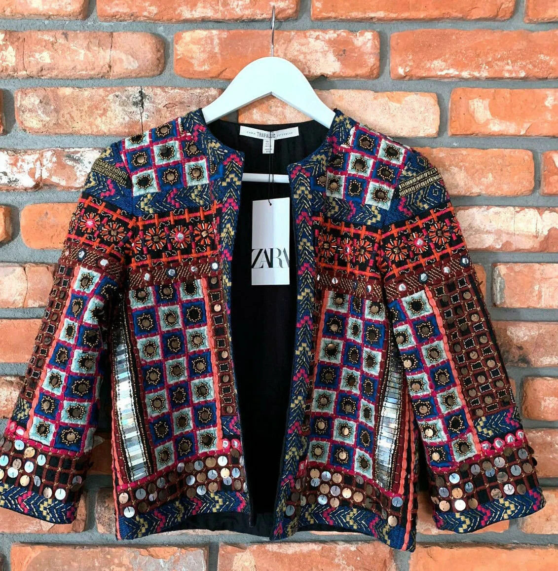 Zara Embroidered Beaded Jacket