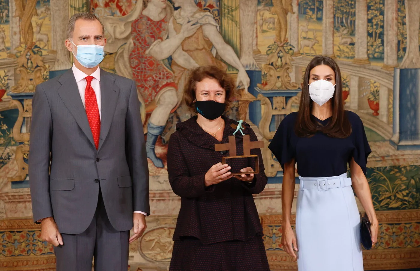 King Felipe and Queen Letizia preside over meeting of the Board of Trustees of the Cervantes Institute