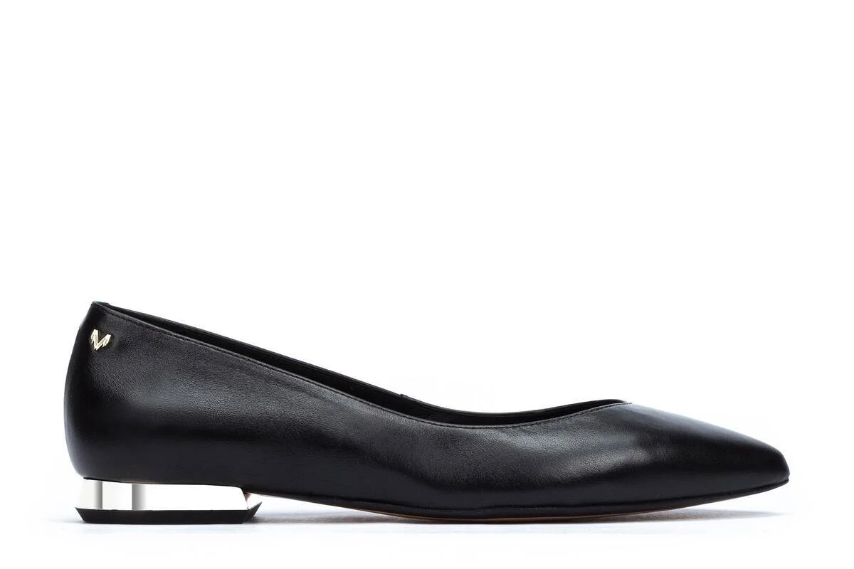 Martinelli Vivien Ballet Flats in Black Leather