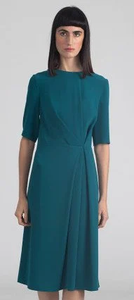 Angel Schlesser Pliegues Dress in Blue