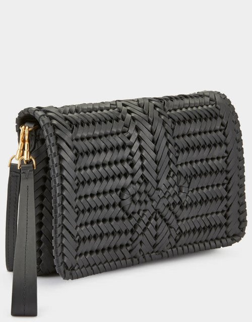 Anya Hindmarch Neeson Crossbody Bag in Black Calf Leather UFO No More
