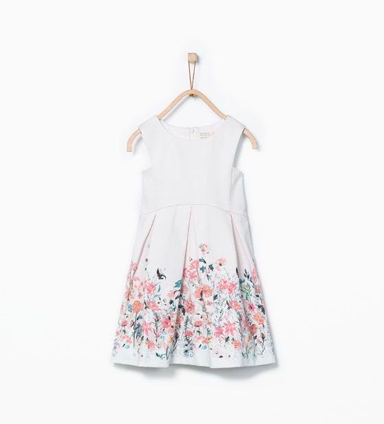 Zara Kids Box Pleat Printed Dress.jpg