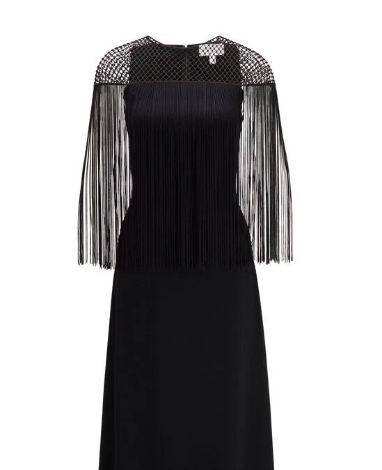 Hugo Boss Dandora Midi Dress in Black