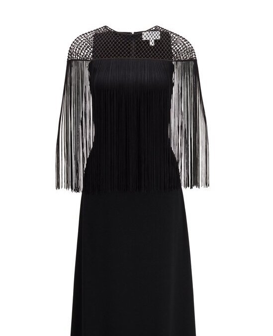 Hugo Boss Dandora Midi Dress in Black ...