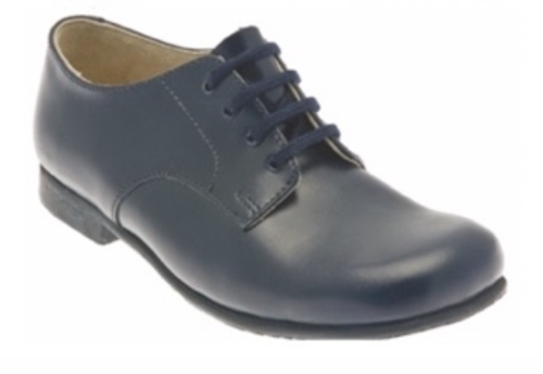 Start-rite John Lace-Up Shoes in Navy Leather.png