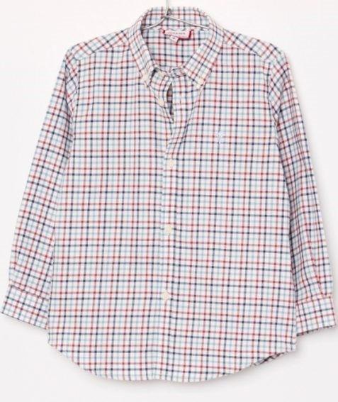 Neck and Neck Boys Checked Shirt in BlueWine Plaid.jpg