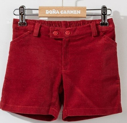 Doña Carmen Pantaloon Tenesis Shorts in Granate.jpg