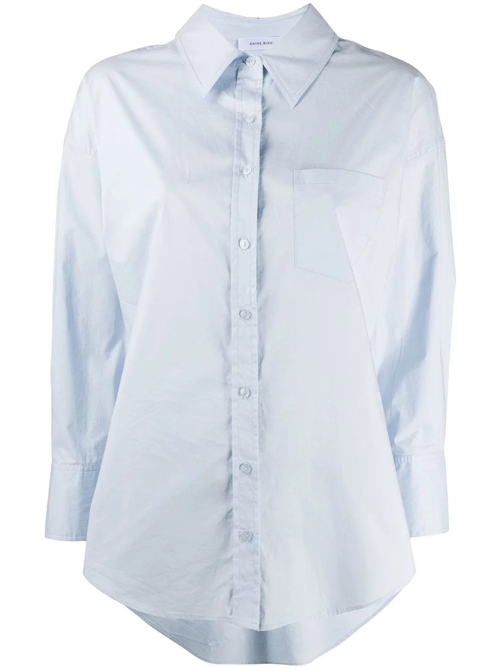 Anine Bing Mika Shirt in Light Blue