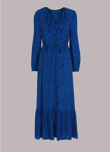Whistles Responsible Diagonal Texture Print Dress in BlueMulti.jpg