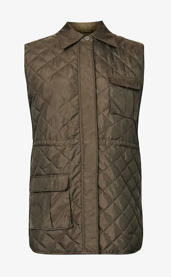 Ganni Quilted Recycled-Polyester Jacket in Kalamata